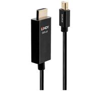 Câble de raccordement LINDY Fiche mâle Mini DisplayPort, Fiche mâle HDMI-A 2.00