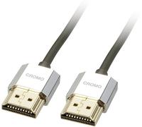 Câble de raccordement LINDY HDMI Fiche mâle HDMI-A, Fiche mâle HDMI-A 0.50 m noir 41670 4K UHD Câble HDMI