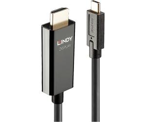 Câble de raccordement LINDY USB USB-C® mâle, Fiche mâle HDMI-A 5.00 m noir 43315 4K UHD Câble dafficheur USB-C®
