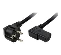 Câble de raccordement LogiLink alimentation [1x Prise mâle coudée + contact de