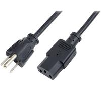 Câble de raccordement LogiLink alimentation [1x Prise NEMA 5-15 - 1x Secteur mâle C13] 1.80 m noir