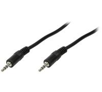 Câble de raccordement LogiLink CA1049 Jack audio 1.00 m noir (mat)