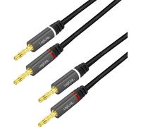 Câble de raccordement LogiLink CA1210 audio 3.0 m noir blindé, code couleur