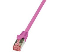 Câble de raccordement LogiLink Cat. 6 S/FTP 10,0 m rose