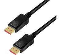 Câble de raccordement LogiLink DisplayPort AV [1x DisplayPort - 1x DisplayPort] 10 m noir