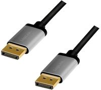 Câble de raccordement LogiLink DisplayPort AV [1x DisplayPort - 1x DisplayPort] 5 m noir/gris