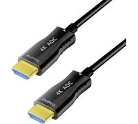 LOGILINK CHF0103 - Câble HDMI, A/M vers A/M, 4K/60 Hz, AOC, noir, 30 m