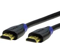 Câble de raccordement LogiLink HDMI Fiche mâle HDMI-A, Fiche mâle HDMI-A 10.00 m noir CH0066 4K UHD, canal de retour audio