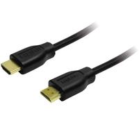 Câble de raccordement LogiLink HDMI Fiche mâle HDMI-A, Fiche mâle HDMI-A 20.00 m noir CH0055 4K UHD Câble HDMI