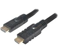 Câble de raccordement LogiLink HDMI Fiche mâle HDMI-A, Fiche mâle HDMI-A 30.00 m noir CHA0030 4K UHD, contacts dorés Câble HDMI