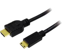 Câble de raccordement LogiLink HDMI Fiche mâle HDMI-A, Fiche mâle HDMI-Mini-C 1.00 m noir CH0021 4K UHD Câble HDMI