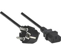 Manhattan 300148 câble électrique Noir 1,8 m CEE7/4 Coupleur C13