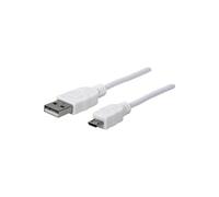 Câble de raccordement manhattan usb 2.0 [1x usb 2.0 mâle type a - 1x usb 2.0 mâle micro-b] 1 m 323987