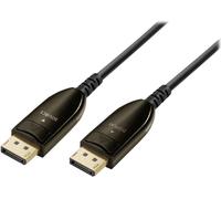 Câble de raccordement Maxtrack DisplayPort / fibre optique Fiche mâle DisplayPort, Fiche mâle DisplayPort 15.00 m noir C 509-15 ML 8K UHD Câble DisplayPort
