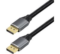 Câble de raccordement Maxtrack DisplayPort Fiche mâle DisplayPort 3 m noir C303-3L 16K UHD, connecteur aluminium, contacts dorés Câble DisplayPort