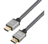 Câble de raccordement Maxtrack HDMI Fiche mâle HDMI-A, Fiche mâle HDMI-A 1.50 m noir C 221-1,5HNL 8K UHD Câble HDMI