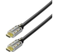 Câble de raccordement Maxtrack HDMI Fiche mâle HDMI-A, Fiche mâle HDMI-A 10.00 m noir C 505-10 L 4K UHD, blindé, canal de retour