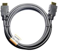 Câble de raccordement Maxtrack HDMI Fiche mâle HDMI-A, Fiche mâle HDMI-A 2.00 m noir C 215-2 L 4K UHD Câble HDMI