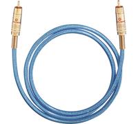 Câble de raccordement Oehlbach 10705 [1x Cinch-RCA mâle - 1x Cinch-RCA mâle] 5.00 m bleu contacts dorés, conducteur OFC