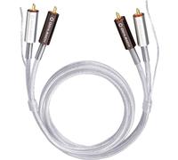Câble de raccordement Oehlbach 2600 Cinch-RCA audio [2x Cinch-RCA mâle - 2x Cinch-RCA mâle] 0.50 m transparent contacts dorés