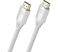Câble de raccordement Oehlbach HDMI Fiche mâle HDMI-A, Fiche mâle HDMI-A 2.00 m blanc D1C92491 8K UHD Câble HDMI