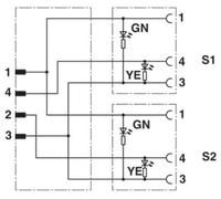Câble de raccordement Phoenix Contact SAC-3P-M12Y/2X0,3-PUR/M 8FR-2L 1671412 30.00 cm Nombre de pôles: 3 1 pc(s)