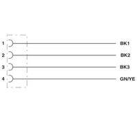 Câble de raccordement Phoenix Contact SAC-4P-10,0-PUR/FSS PE SCO 1408846 10.00 m Nombre de pôles: 4 1 pc(s)
