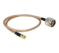 Câble de raccordement pour antenne WiFi Delock 88896 [1x N mâle - 1x SMA mâle] 40.00 cm transparent G