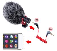 Câble de raccordement pour iPhone Rode SC7 3.5mm TRS à TRRS, Micro Micro-type SC2 TRS