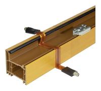 Renkforce antenne, SAT Câble de raccordement [1x F femelle - 1x F femelle] 30.00 cm passe-fenêtre cuivre