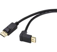 Câble de raccordement Renkforce DisplayPort Fiche mâle DisplayPort, Fiche mâle DisplayPort 1.50 m noir SP-9163732 contacts dorés Câble DisplayPort