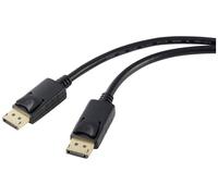 Câble de raccordement Renkforce DisplayPort Fiche mâle DisplayPort, Fiche mâle DisplayPort 5.00 m noir RF-5245270 4K UHD Câble