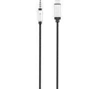 Câble de raccordement Renkforce RF-3432030 USB / Jack audio [1x USB-C® mâle - 1x Jack mâle 3.5 mm] 1.20 m noir connecteur