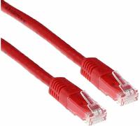 Câble de raccordement réseau ACT U/UTP, CAT 6, RJ-45 - RJ-45, 0.5 m, conducteurs en cuivre, rouge, paquet en vrac