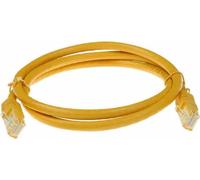 Câble de raccordement réseau ACT U/UTP, CAT 6, RJ-45 - RJ-45, 3 m, fil de cuivre, jaune, paquet en vrac