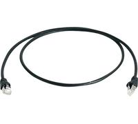 Câble de raccordement réseau informatique RJ45 Telegärtner 100007969 CAT 6a S/FTP noir 0.50 m