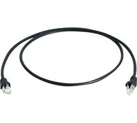 Câble de raccordement réseau informatique RJ45 Telegärtner 100007969 CAT 6a S/FTP noir 0.50 m