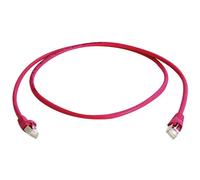 Câble de raccordement réseau informatique RJ45 Telegärtner 100008030 CAT 6a S/FTP rouge 0.25 m