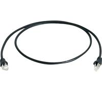 Câble de raccordement réseau informatique RJ45 Telegärtner 100008033 CAT 6a S/FTP noir 0.25 m
