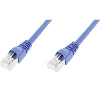 Câble de raccordement réseau informatique RJ45 Telegärtner 100008465 CAT 6a S/FTP bleu 3.00 m