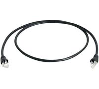 Câble de raccordement réseau informatique RJ45 Telegärtner 100008467 CAT 6a S/FTP noir 3.00 m