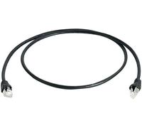 Câble de raccordement réseau informatique RJ45 Telegärtner 100008648 CAT 6a S/FTP noir 5.00 m