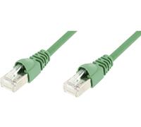 Câble de raccordement réseau informatique RJ45 Telegärtner 100008827 CAT 6a S/FTP vert 7.50 m