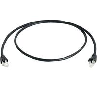 Câble de raccordement réseau informatique RJ45 Telegärtner 100008831 CAT 6a S/FTP noir 7.50 m