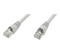 Câble de raccordement réseau informatique RJ45 Telegärtner 100009115 CAT 6a S/FTP gris 25.00 m