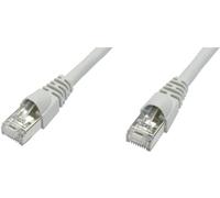 Câble de raccordement réseau informatique RJ45 Telegärtner 100009115 CAT 6a S/FTP gris 25.00 m