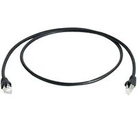 Câble de raccordement réseau informatique RJ45 Telegärtner 100009134 CAT 6a S/FTP noir ignifuge 15.00 m