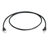 Câble de raccordement réseau informatique RJ45 Telegärtner 100008648 CAT 6a S/FTP noir 5.00 m
