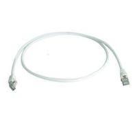 Câble de raccordement réseau informatique RJ45 Telegärtner 100008833 CAT 6a S/FTP blanc 7.50 m