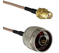 Câble de raccordement RF Droit RG316 RG58 N vers N SMA RP SMA mâle et Femelle Jack écrou cloison connecteur câble Pigtail 6 Pouces ~ 20 m(RG316 N M to SMA F,2FT (60CM))